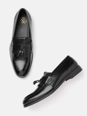 House of Pataudi Men Tasselled Formal Loafers