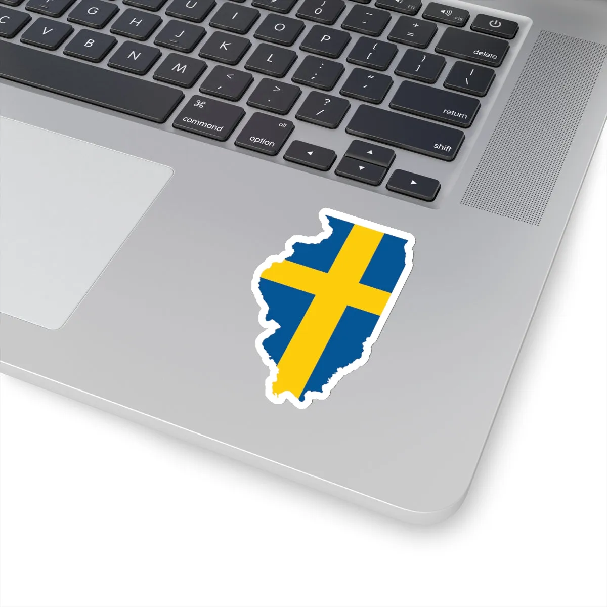 Illinois Swedish Flag Sticker