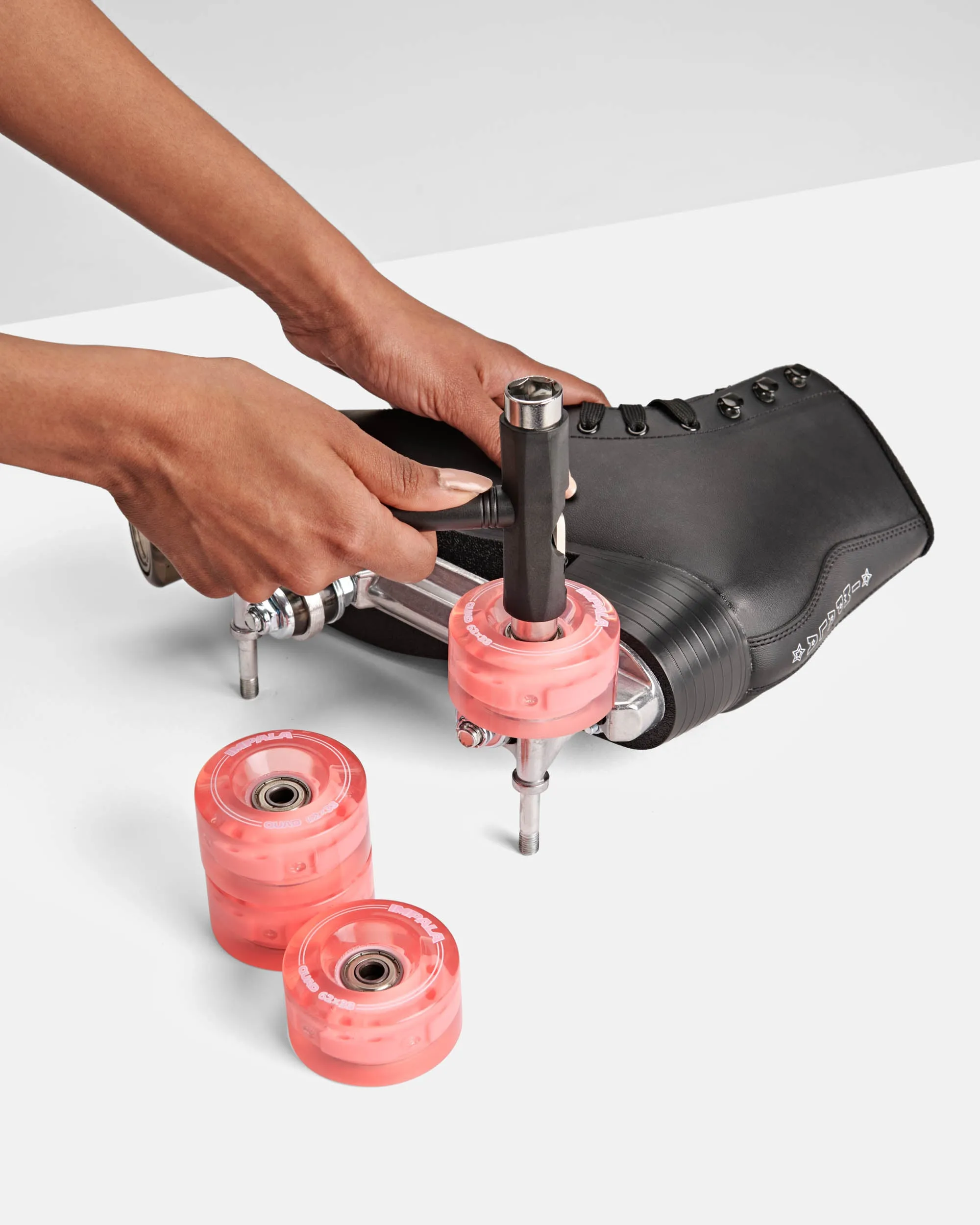 Impala Light Up Roller Skate Wheels (4-pack) - Pink
