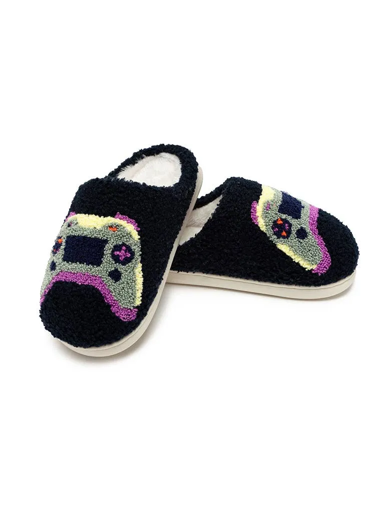 Indoor / Outdoor Slippers - Kids - Game Controller - Black