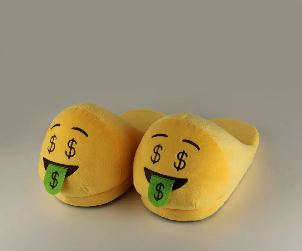 Indoor Warm Emoji Slippers Winter Cotton Plush Slipper Emoji Shoes Smiley Emoticon Winter Soft Size