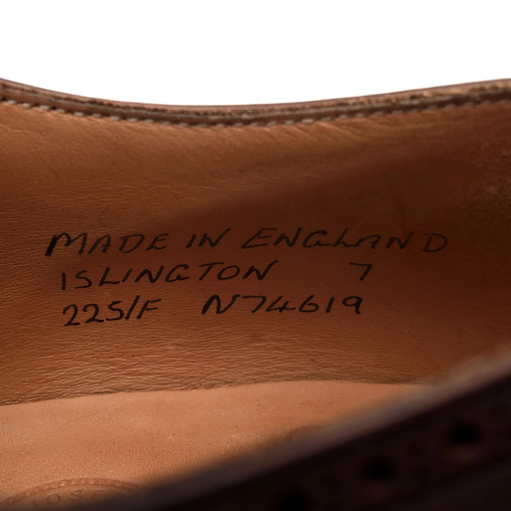 'Islington' Dark Brown Oxford Brogues UK 7 F