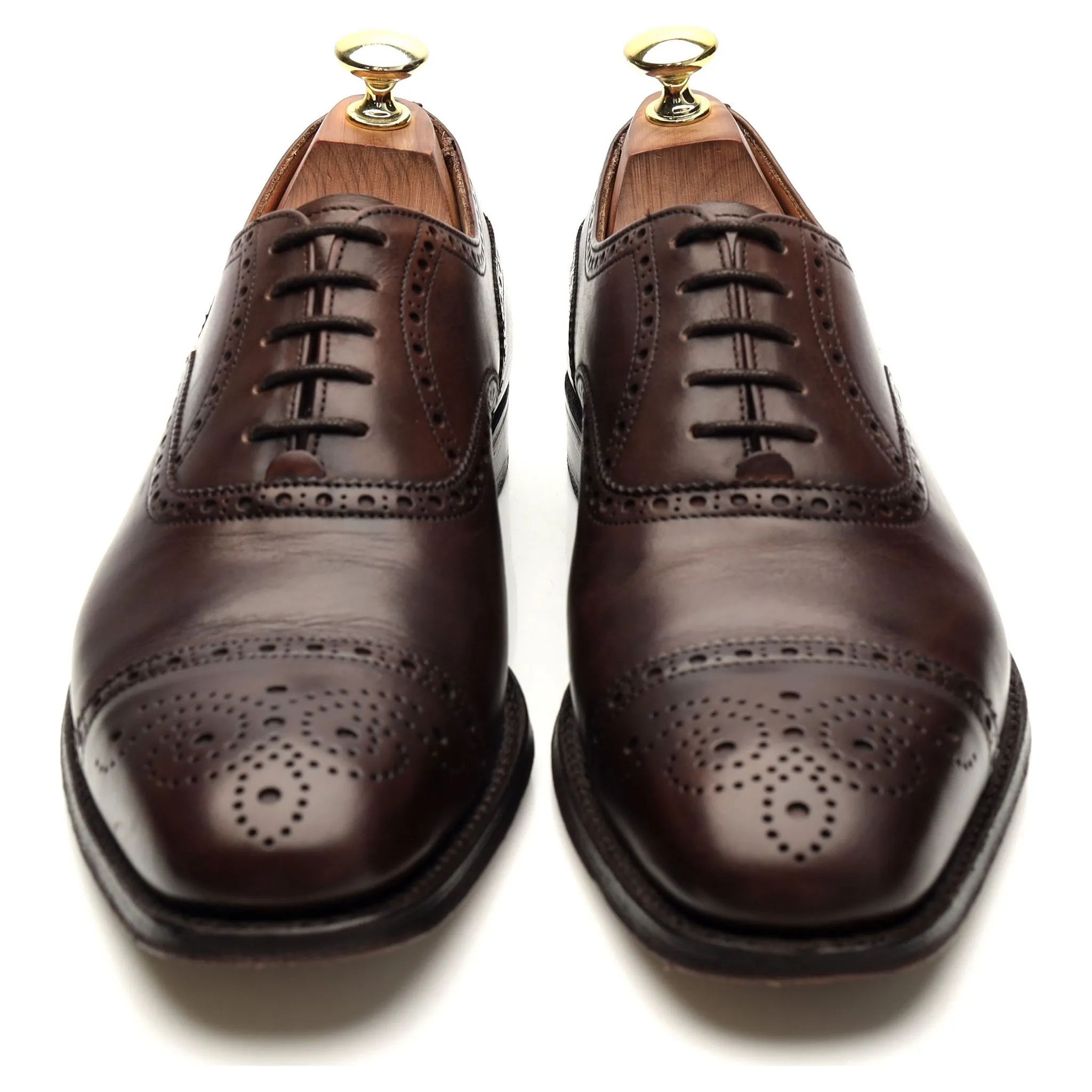 'Islington' Dark Brown Oxford Brogues UK 7 F
