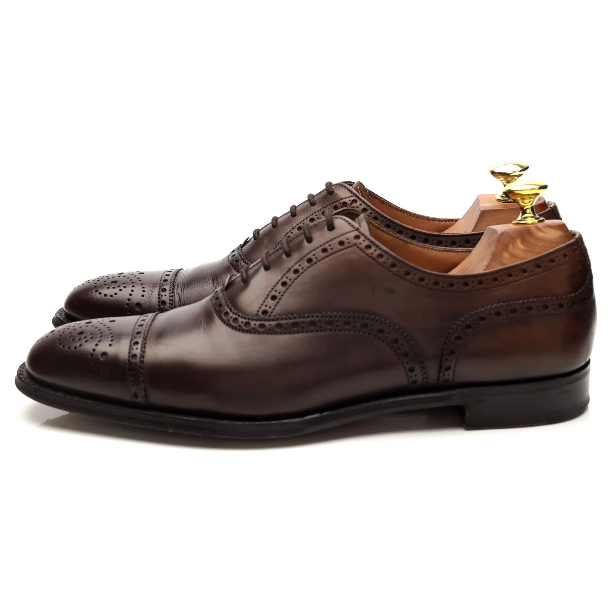 'Islington' Dark Brown Oxford Brogues UK 7 F