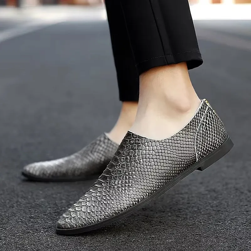 Italian Style Shoes Genuine Leather Men Loafers