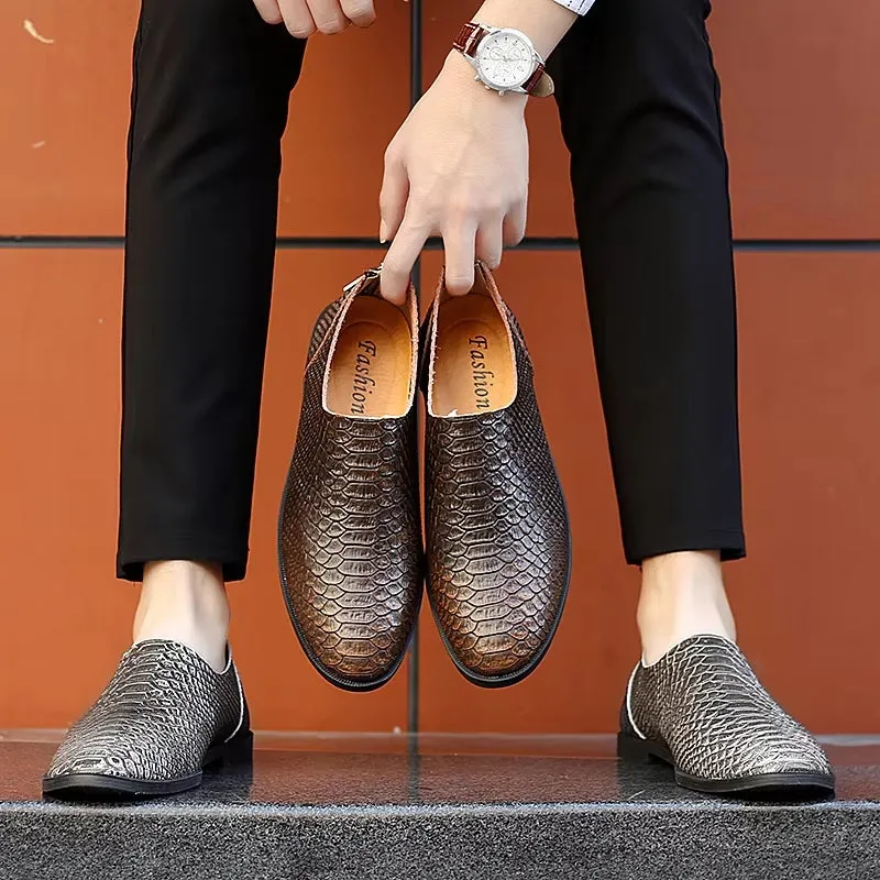 Italian Style Shoes Genuine Leather Men Loafers