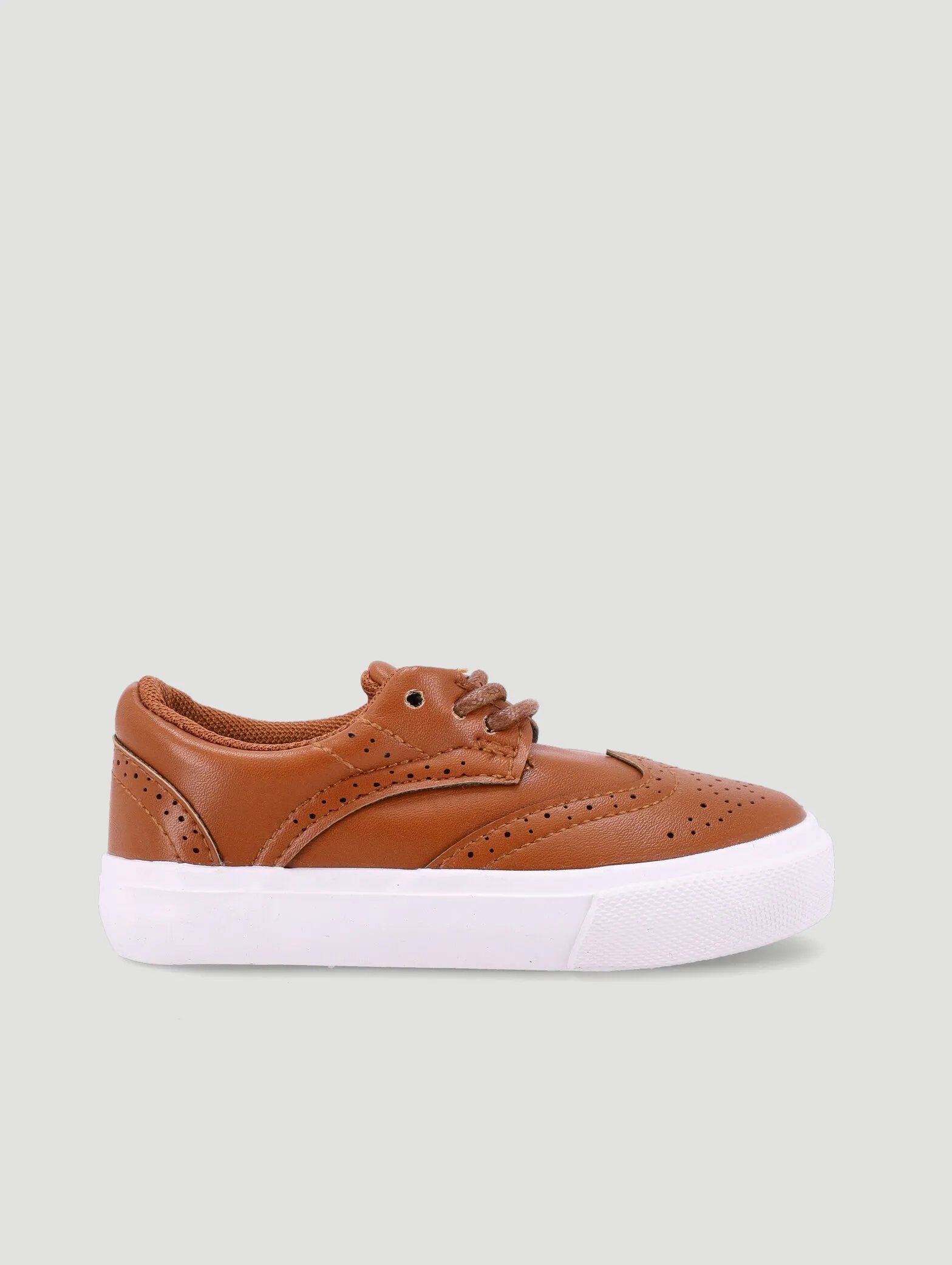 Keedo Boys Tan Brogue Smart Lace Up Occasion Shoe