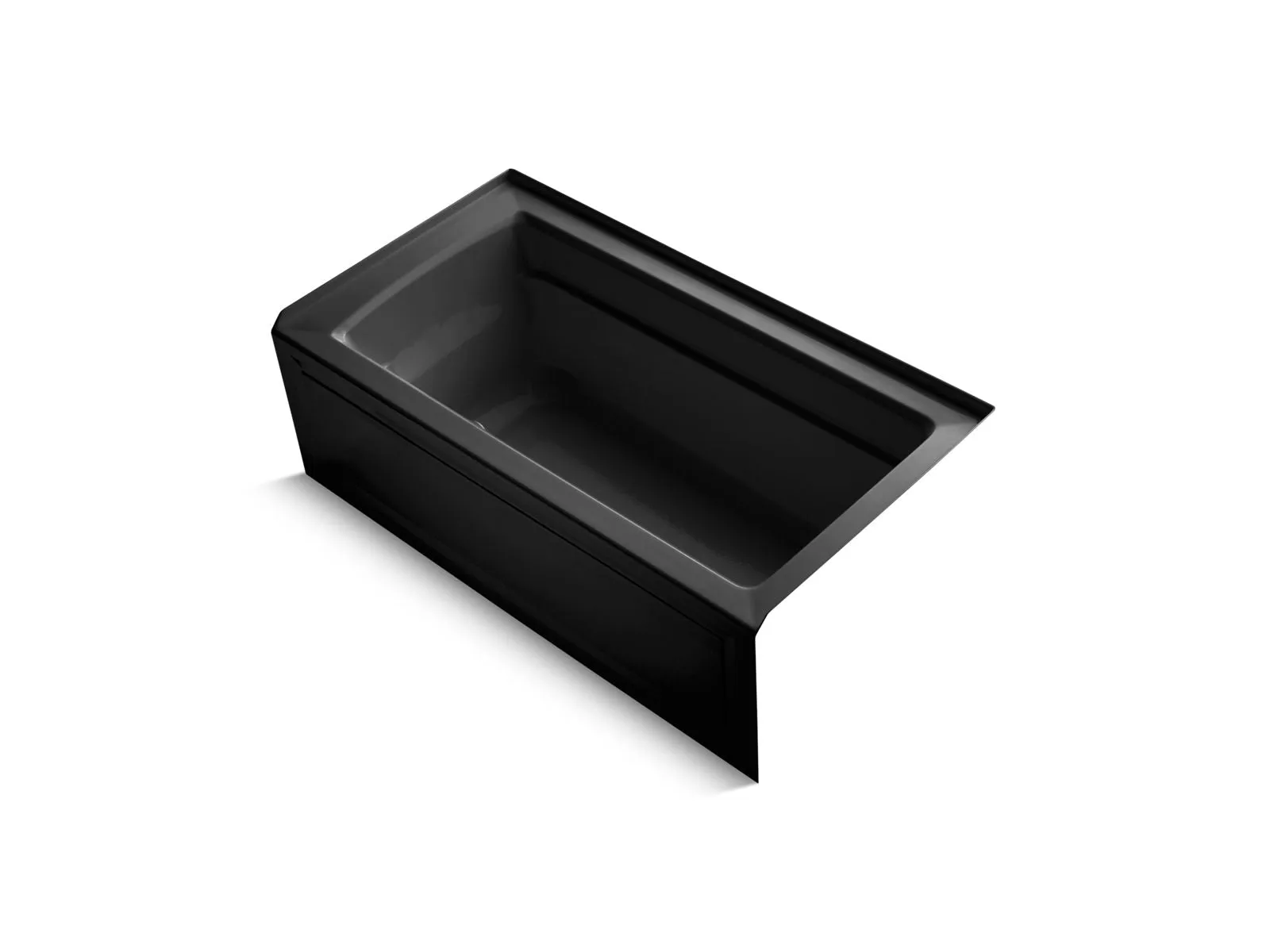 KOHLER K-1122-GHRAW Archer 60" x 32" alcove Heated BubbleMassage air bath with Bask heated surface, right drain