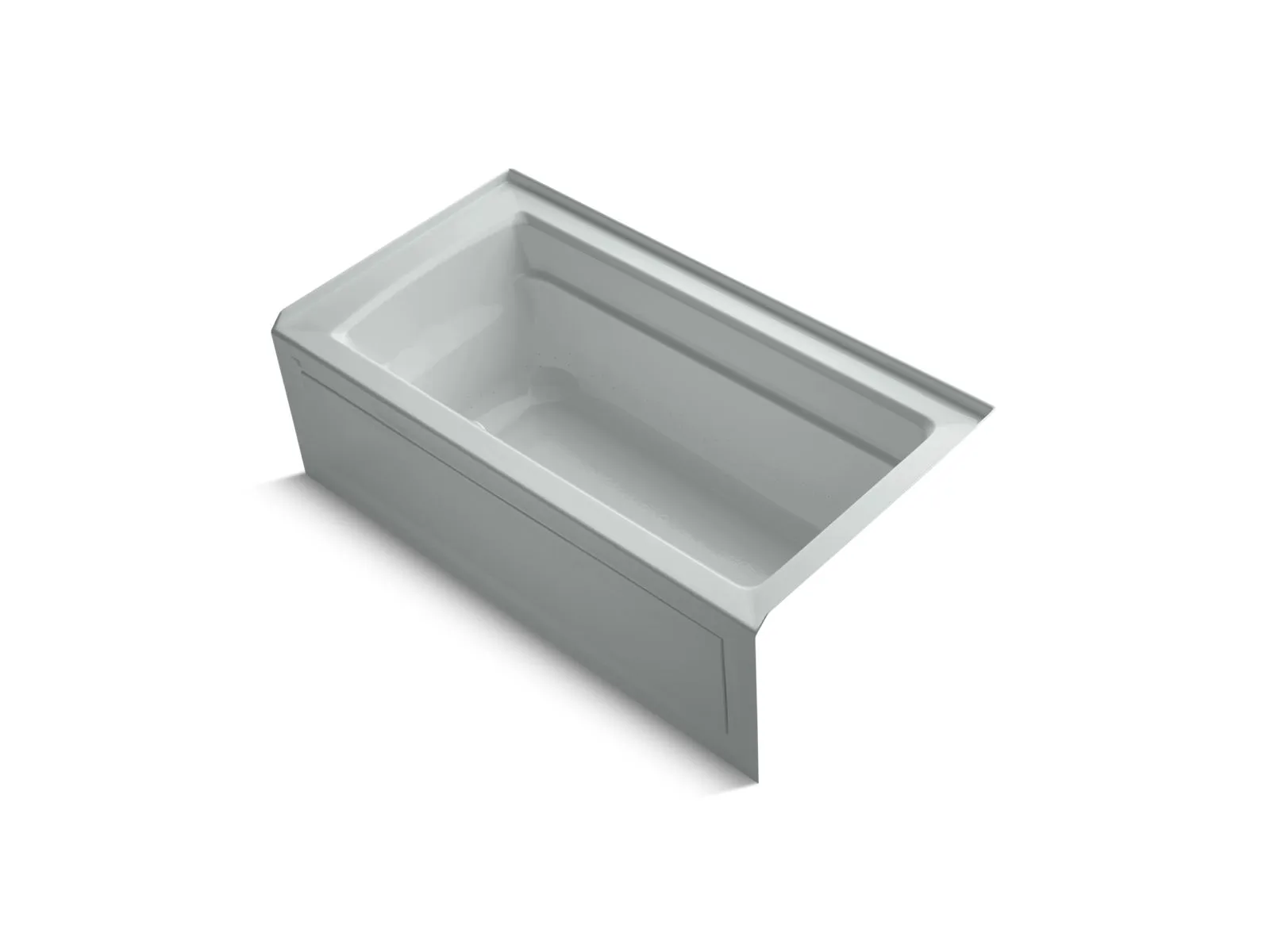 KOHLER K-1122-GHRAW Archer 60" x 32" alcove Heated BubbleMassage air bath with Bask heated surface, right drain