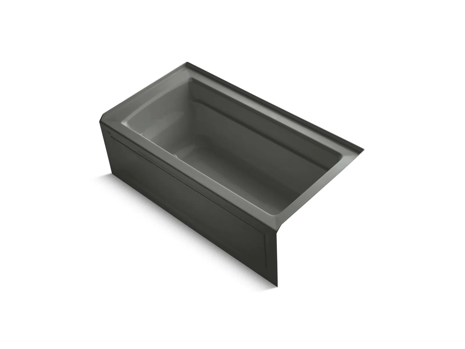 KOHLER K-1122-GHRAW Archer 60" x 32" alcove Heated BubbleMassage air bath with Bask heated surface, right drain