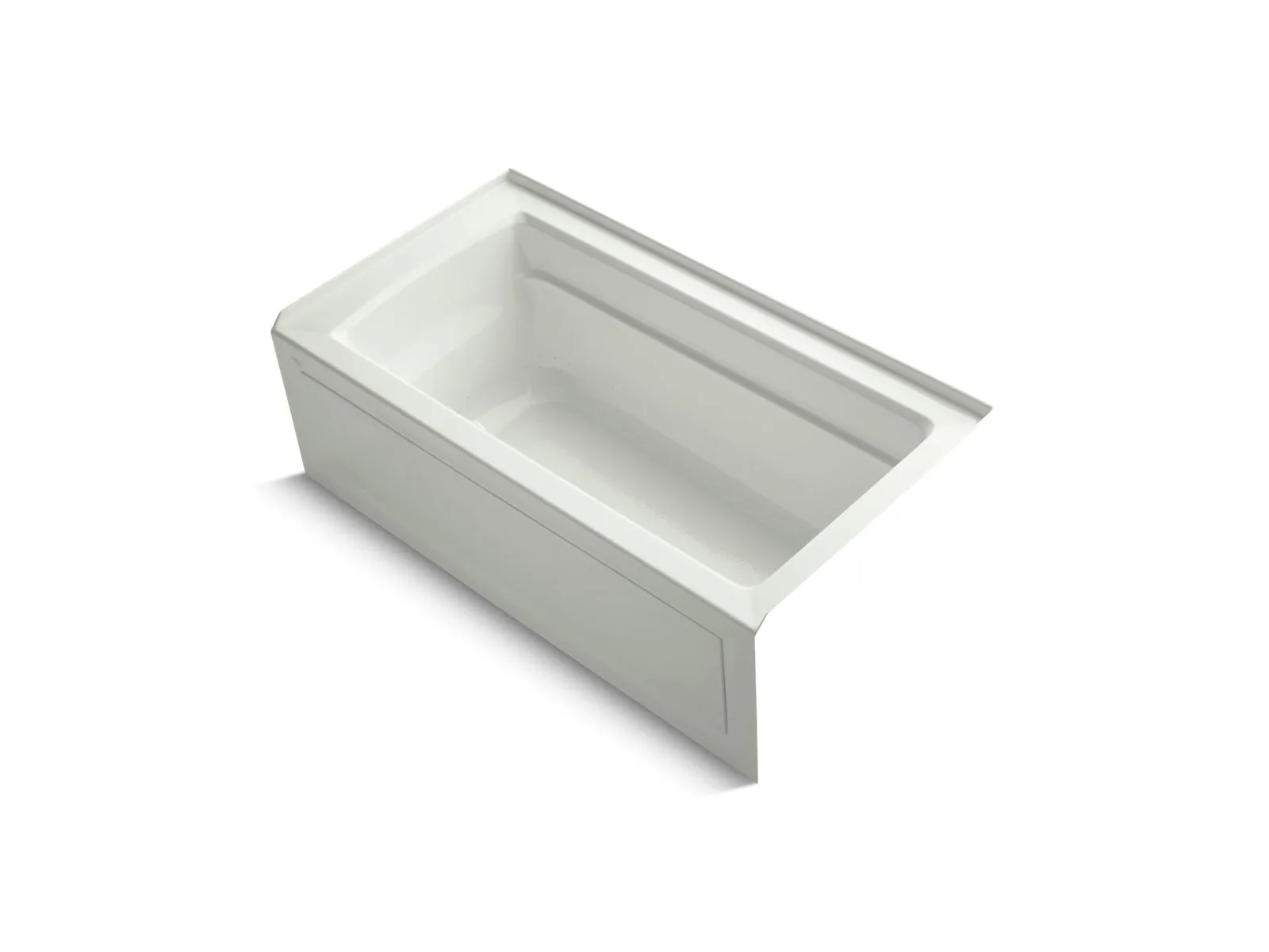 KOHLER K-1122-GHRAW Archer 60" x 32" alcove Heated BubbleMassage air bath with Bask heated surface, right drain