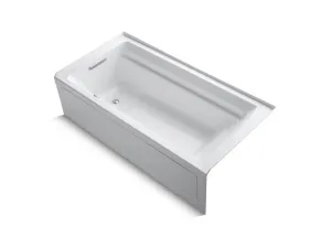 KOHLER K-1124-GHLAW Archer 72" x 36" alcove Heated BubbleMassage air bath with Bask heated surface, left drain
