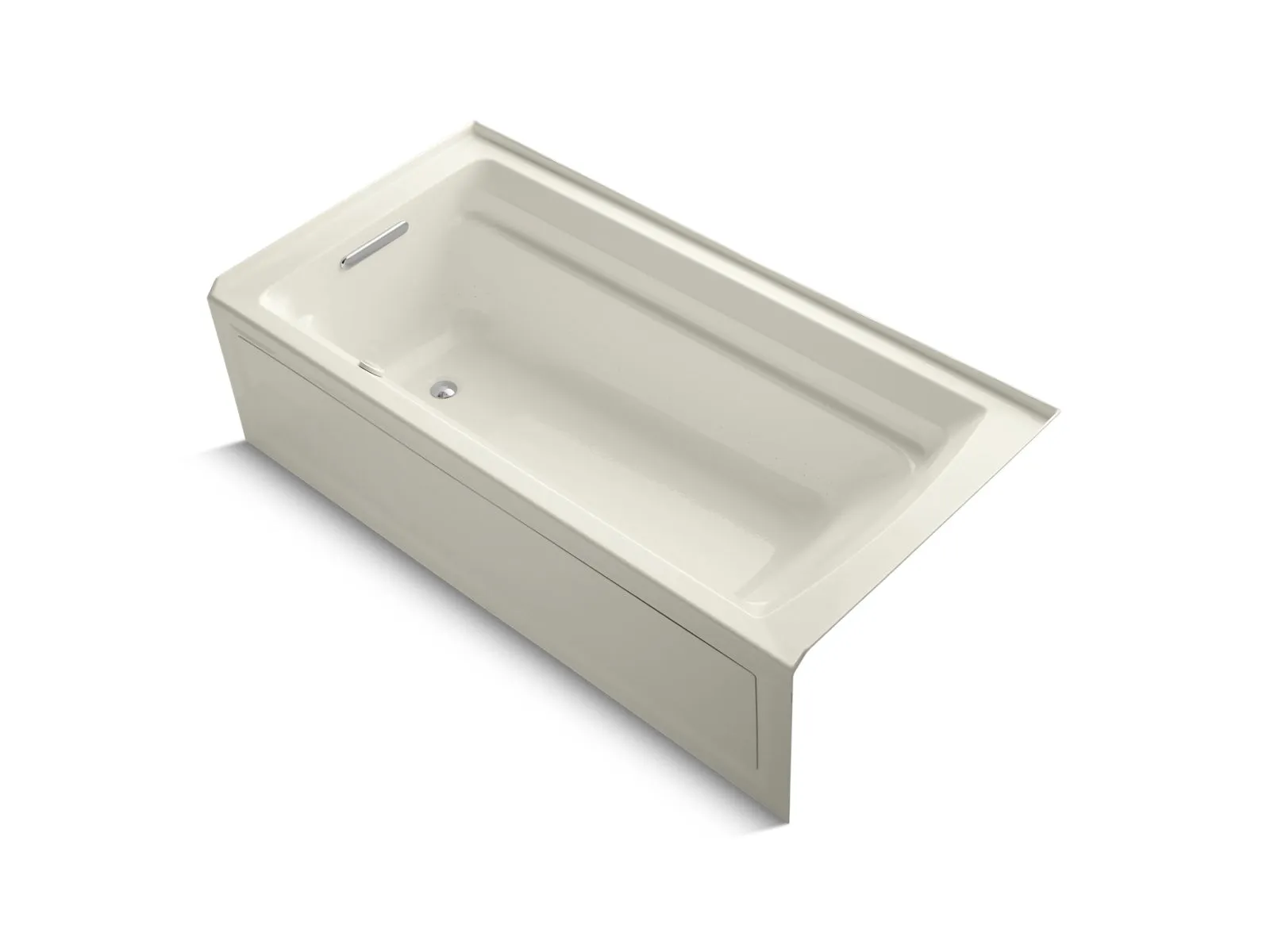 KOHLER K-1124-GHLAW Archer 72" x 36" alcove Heated BubbleMassage air bath with Bask heated surface, left drain