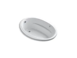 KOHLER K-1162-GHW Sunward 60" x 42" drop-in Heated BubbleMassage air bath with Bask heated surface