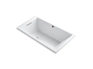KOHLER K-1173-GHW Underscore 66" x 36" drop-in Heated BubbleMassage air bath