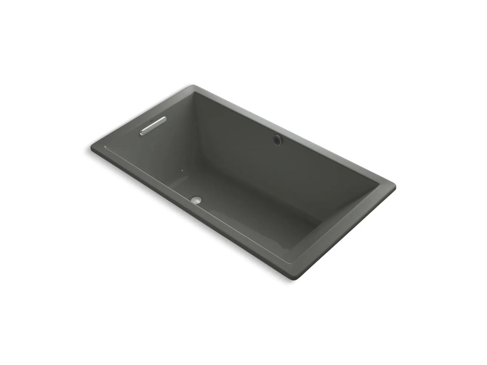 KOHLER K-1173-GHW Underscore 66" x 36" drop-in Heated BubbleMassage air bath