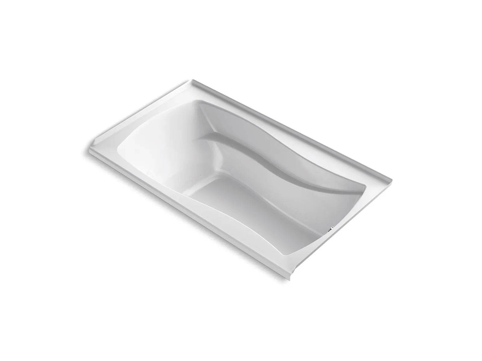 KOHLER K-1224-GHRF Mariposa 66" x 36" alcove Heated BubbleMassage air bath, right drain