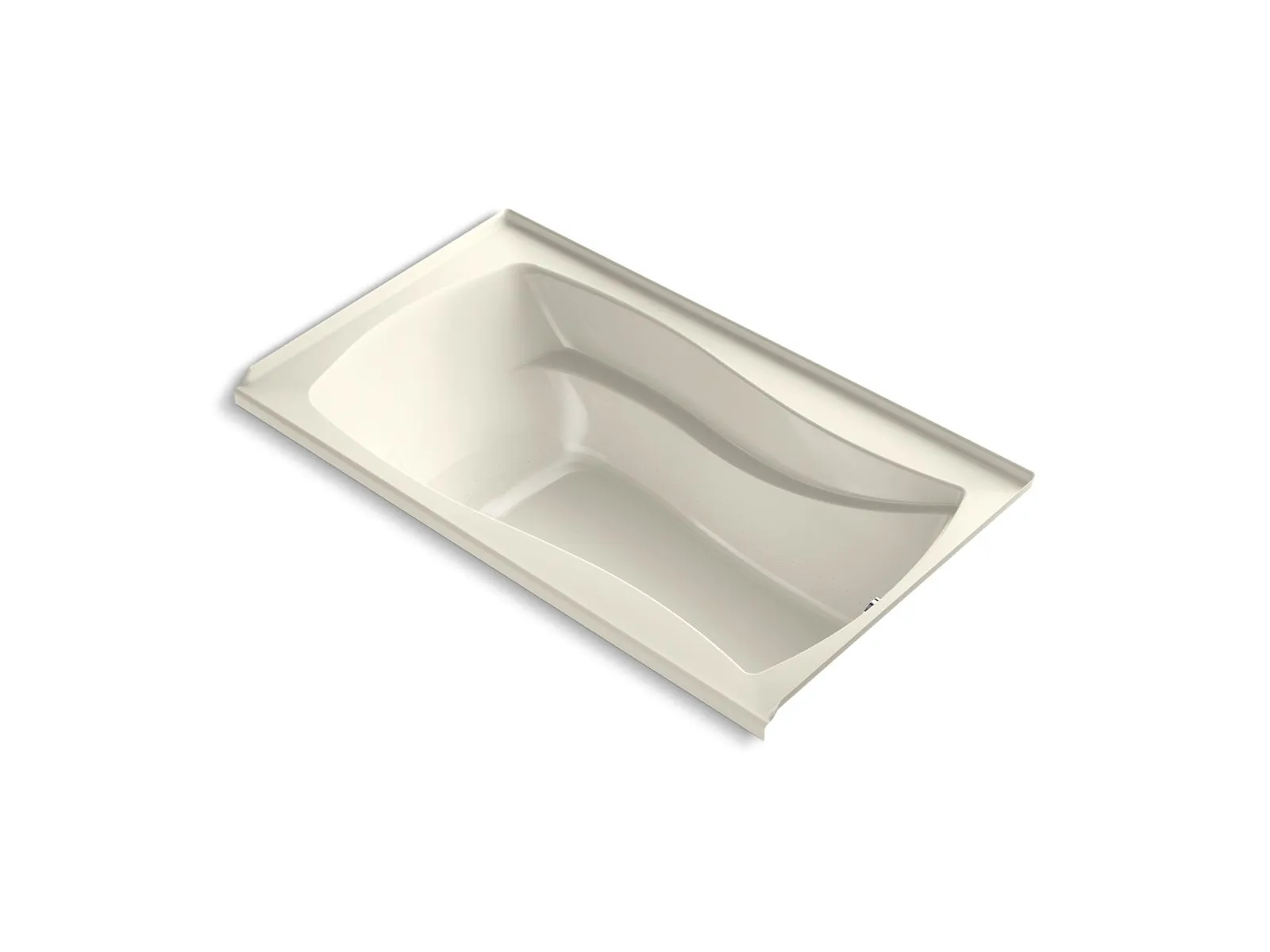 KOHLER K-1224-GHRF Mariposa 66" x 36" alcove Heated BubbleMassage air bath, right drain