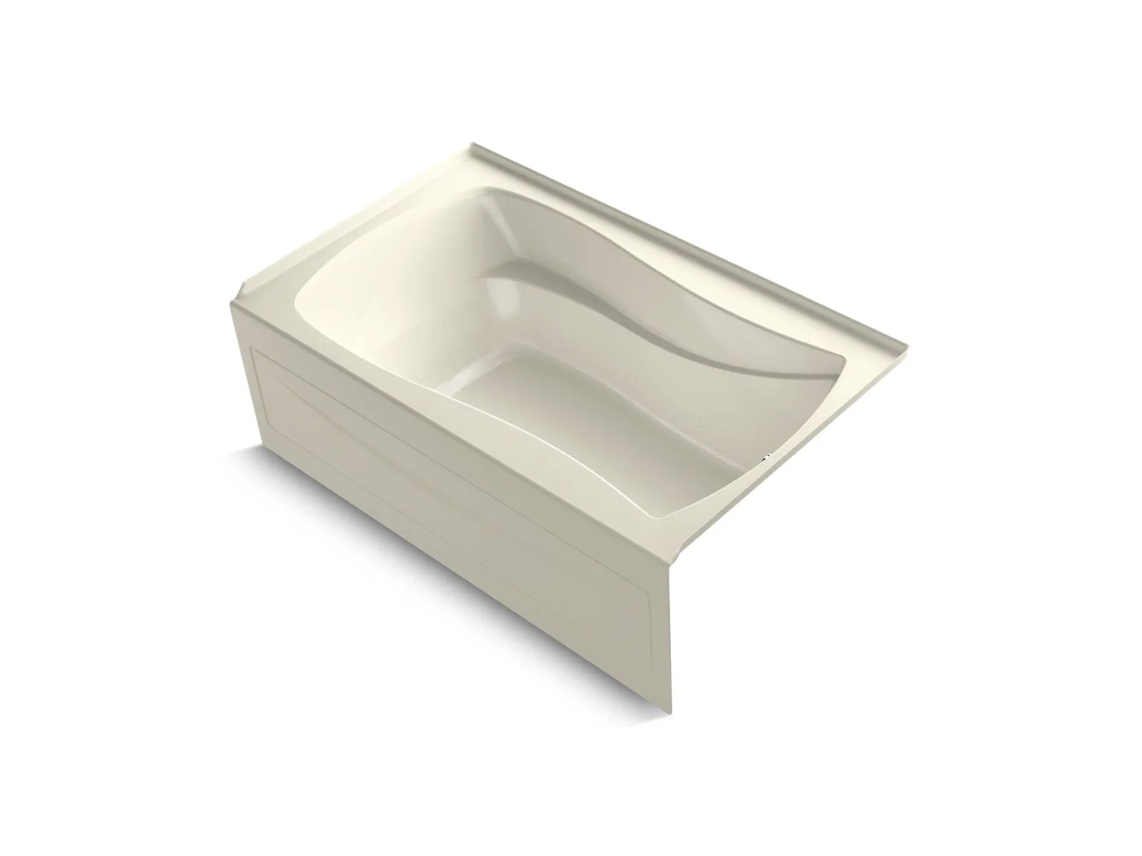 KOHLER K-1239-GHRAW Mariposa 60" x 36" alcove Heated BubbleMassage air bath with Bask heated surface, right drain