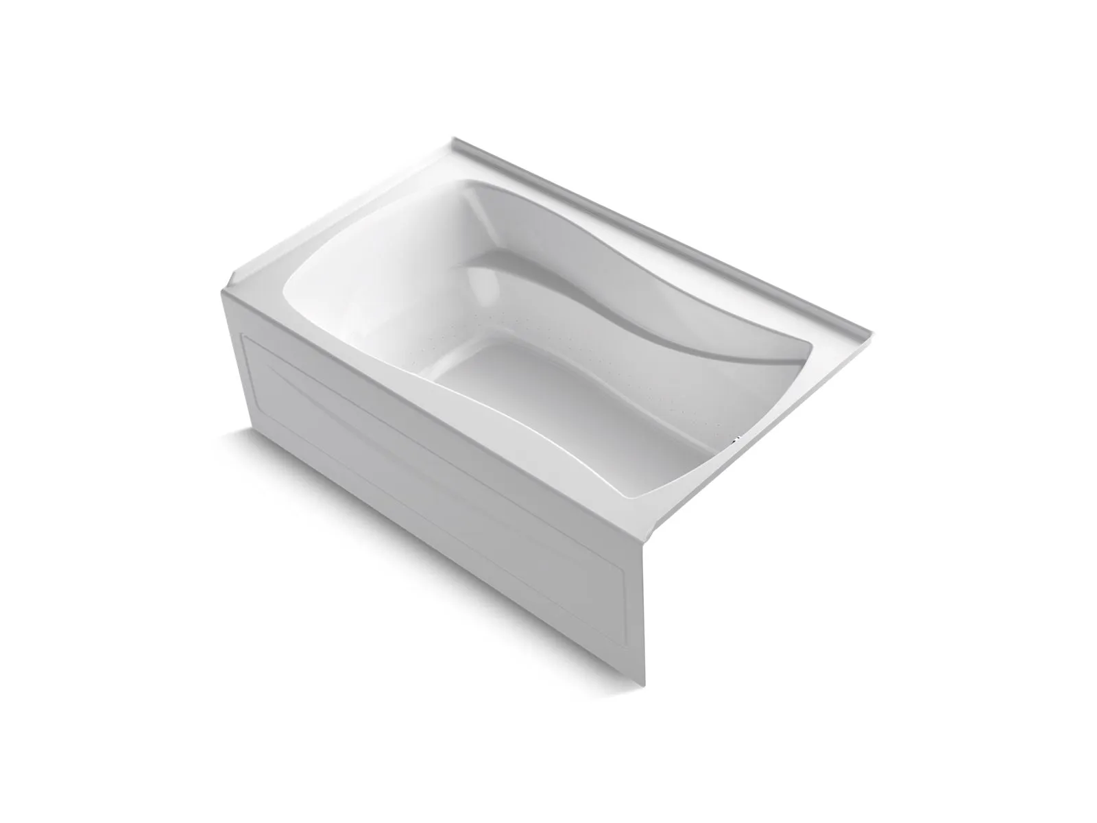 KOHLER K-1239-GHRAW Mariposa 60" x 36" alcove Heated BubbleMassage air bath with Bask heated surface, right drain