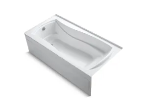 KOHLER K-1257-GHLAW Mariposa 72" x 36" alcove Heated BubbleMassage air bath with Bask heated surface, left drain