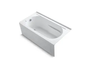 KOHLER K-1357-GHLA Devonshire 60" x 32" Heated BubbleMassage air bath, alcove, left drain