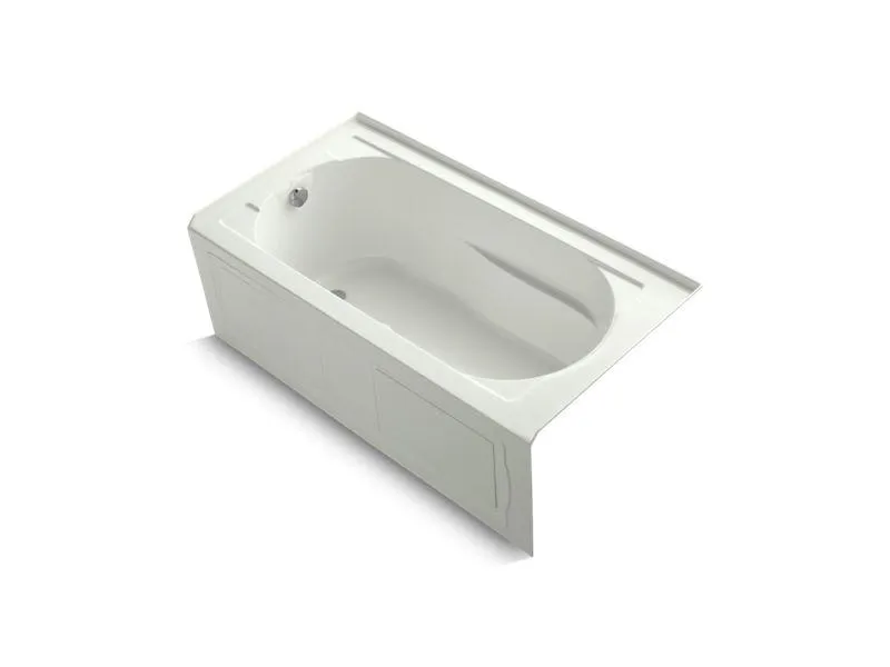 KOHLER K-1357-GHLA Devonshire 60" x 32" Heated BubbleMassage air bath, alcove, left drain