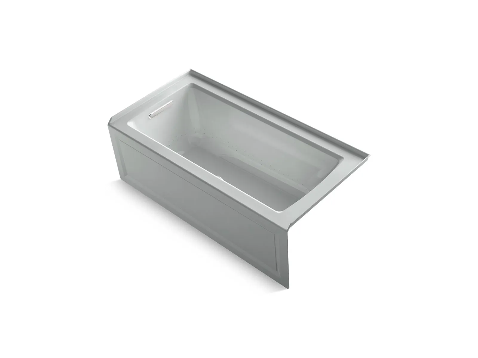 KOHLER K-1947-GHLAW Archer 60" x 30" integral apron Heated BubbleMassage air bath with Bask heated surface and left-hand drain