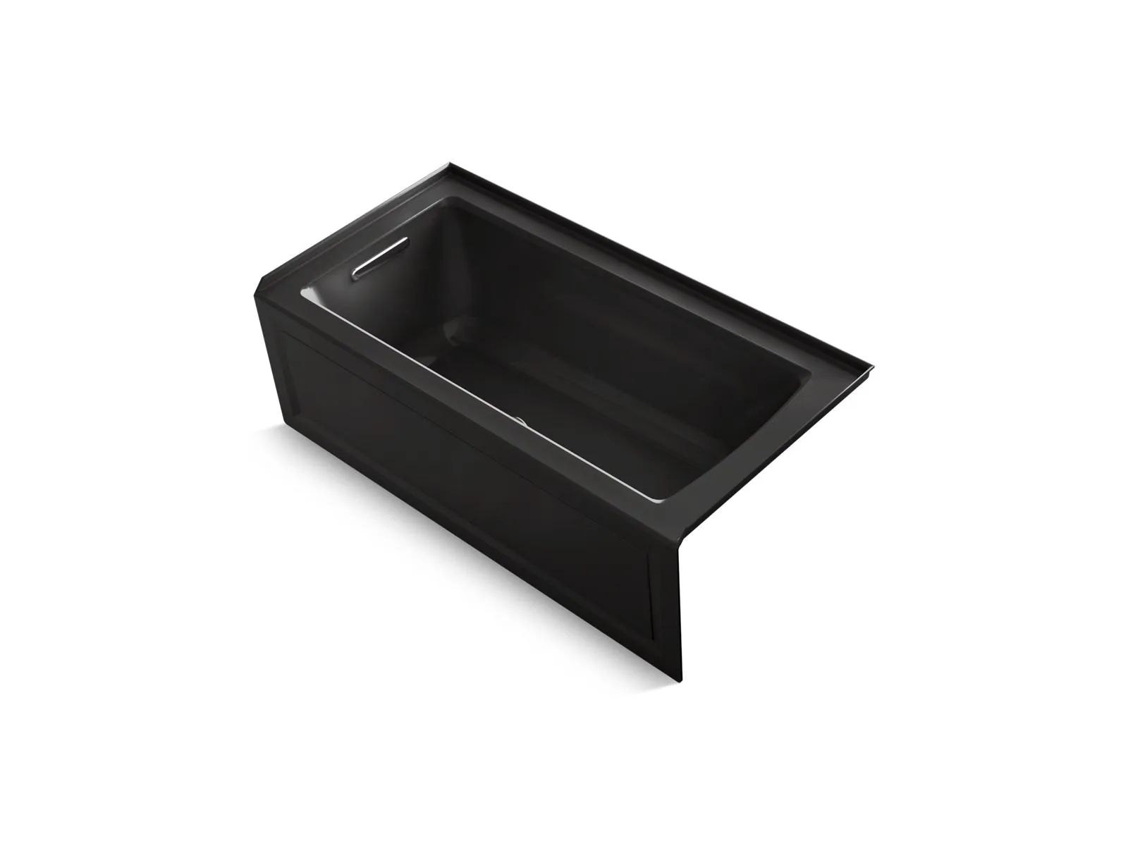 KOHLER K-1947-GHLAW Archer 60" x 30" integral apron Heated BubbleMassage air bath with Bask heated surface and left-hand drain