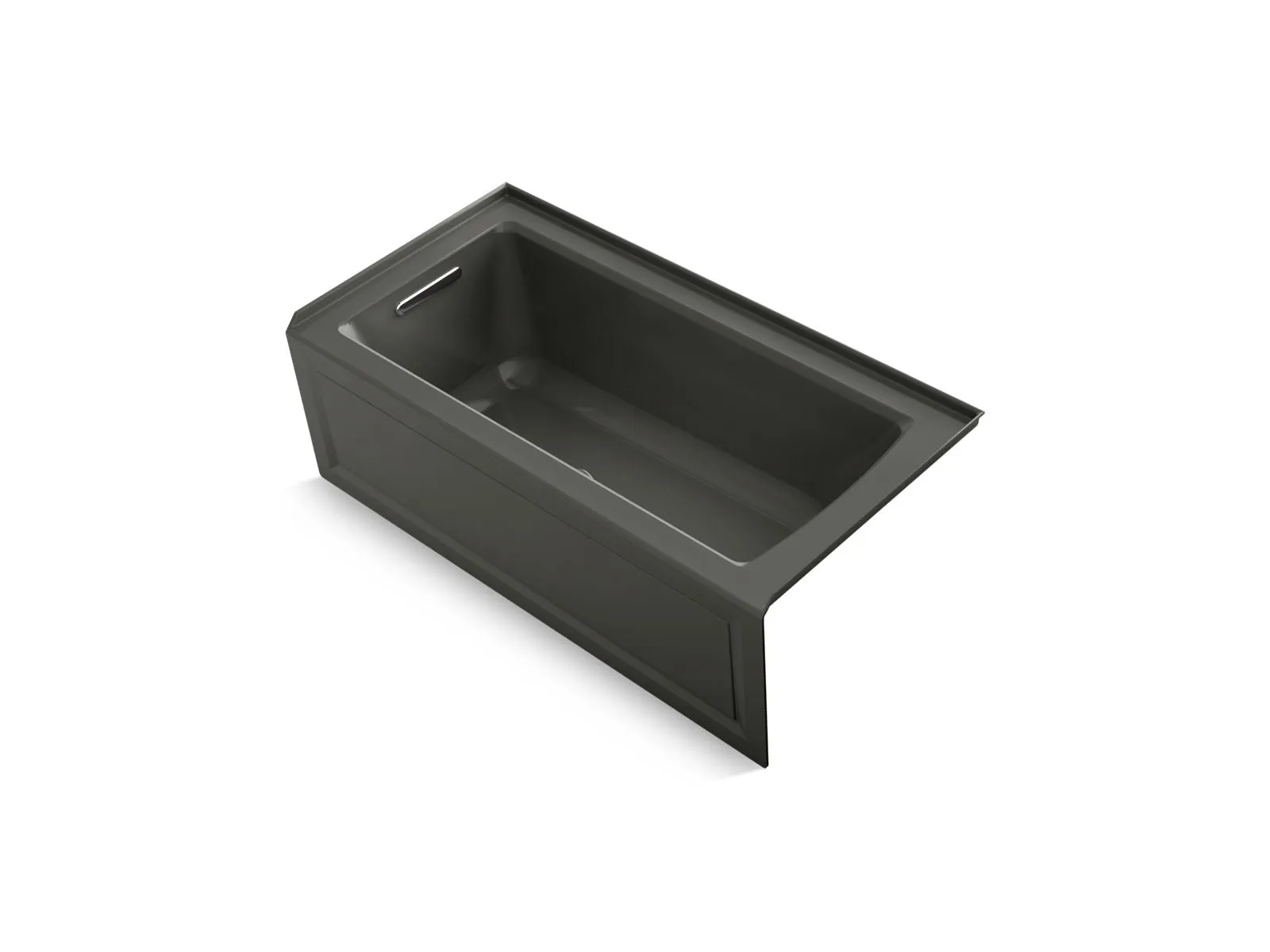 KOHLER K-1947-GHLAW Archer 60" x 30" integral apron Heated BubbleMassage air bath with Bask heated surface and left-hand drain