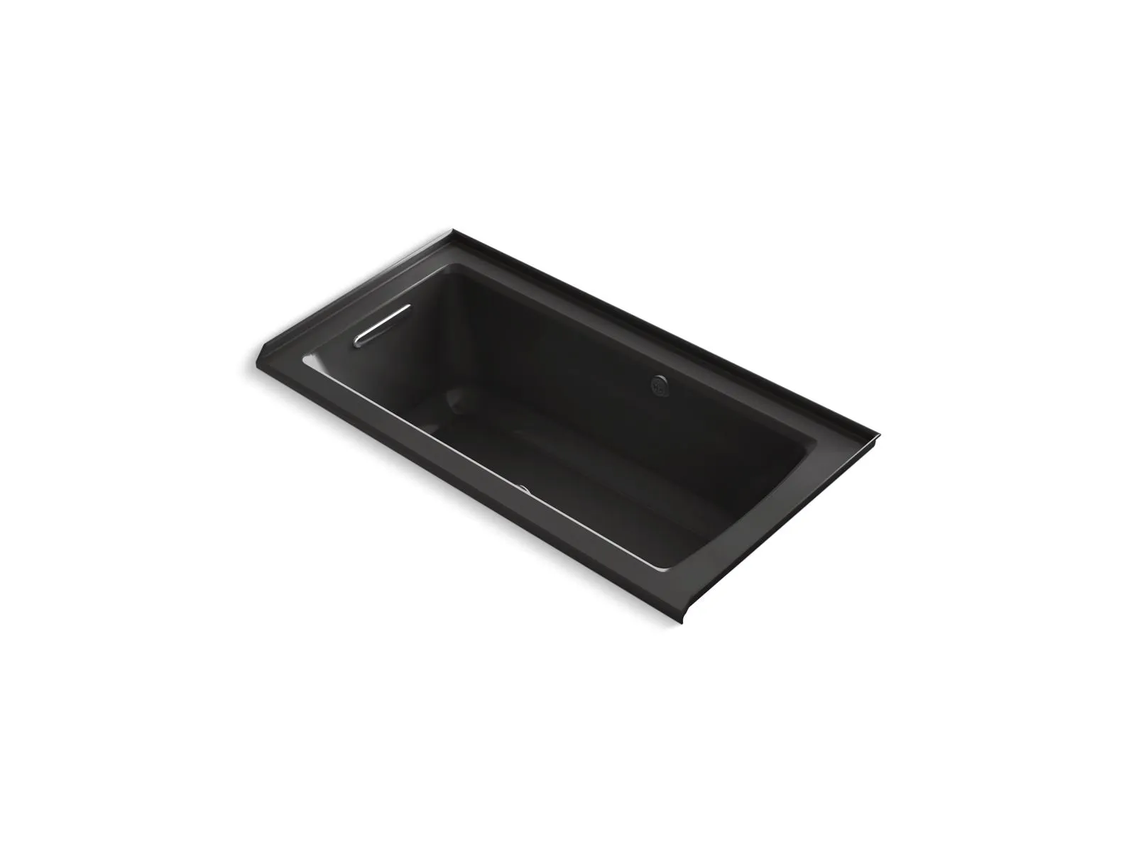 KOHLER K-1947-GHLW Archer 60" x 30" alcove Heated BubbleMassage air bath with Bask heated surface, left drain