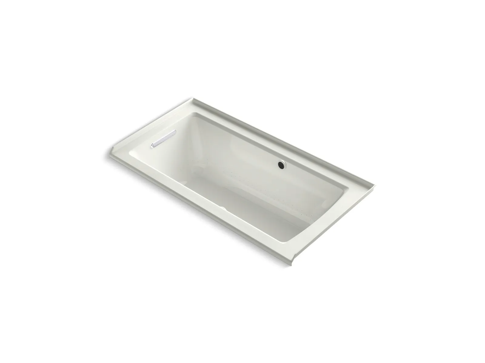 KOHLER K-1947-GHLW Archer 60" x 30" alcove Heated BubbleMassage air bath with Bask heated surface, left drain