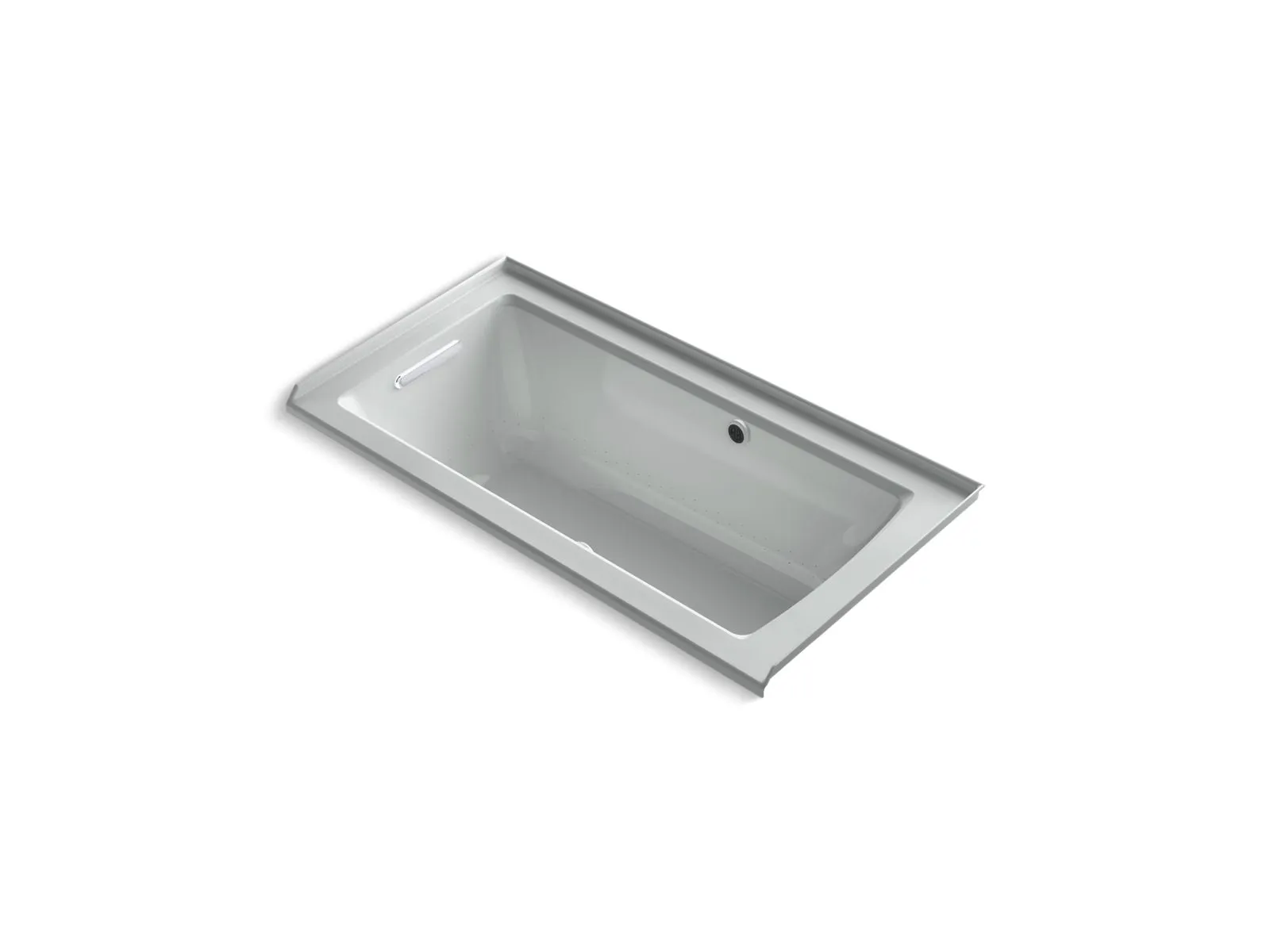 KOHLER K-1947-GHLW Archer 60" x 30" alcove Heated BubbleMassage air bath with Bask heated surface, left drain