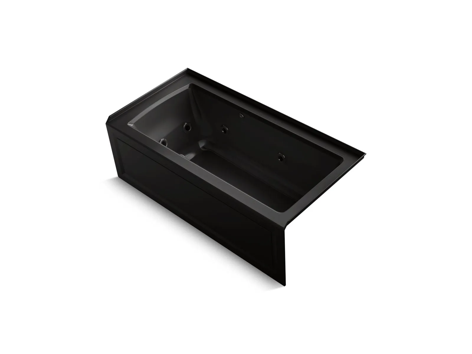 KOHLER K-1947-XGHRA Archer 60" x 30" alcove Heated BubbleMassage air bath and whirlpool, right drain