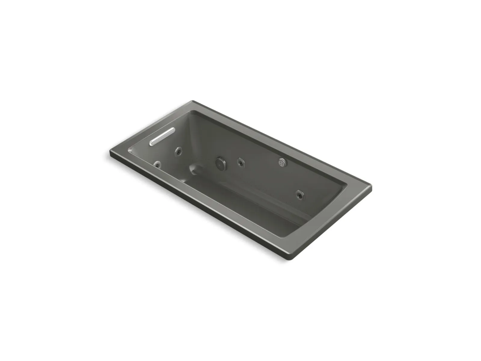 KOHLER K-1947-XHGH Archer 60" x 30" drop-in Heated BubbleMassage air bath with whirlpool