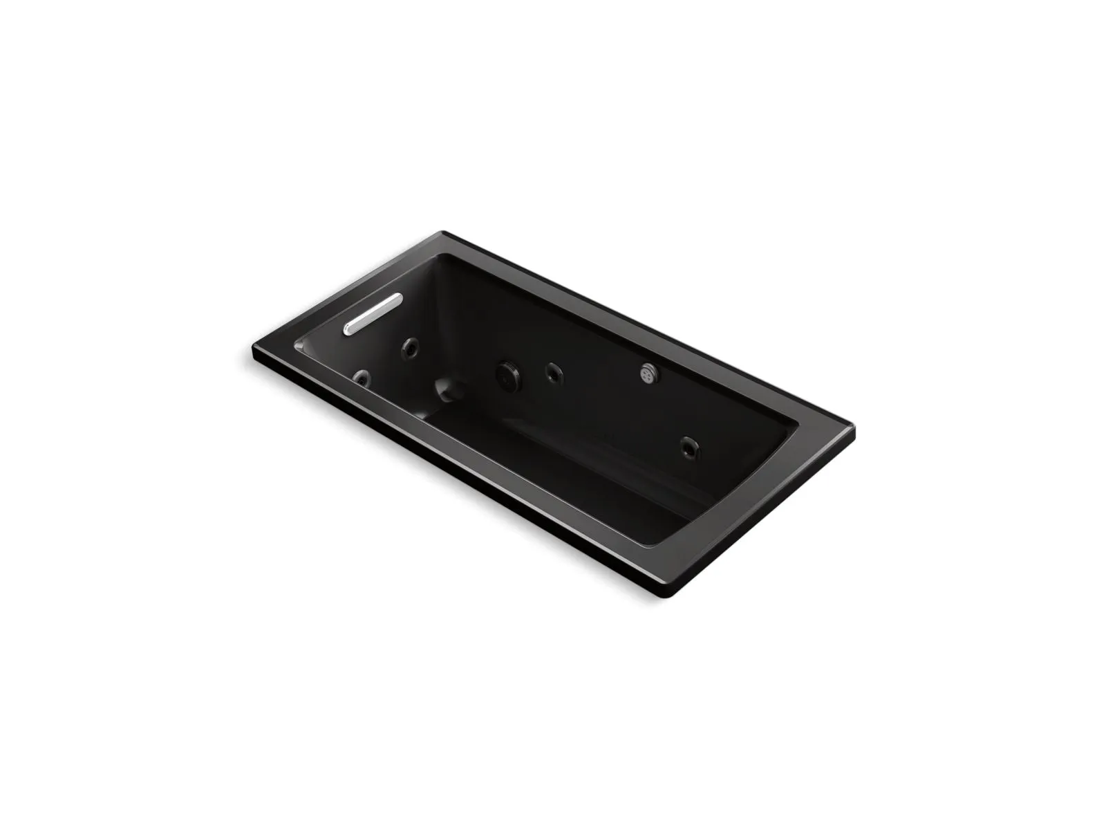 KOHLER K-1947-XHGH Archer 60" x 30" drop-in Heated BubbleMassage air bath with whirlpool