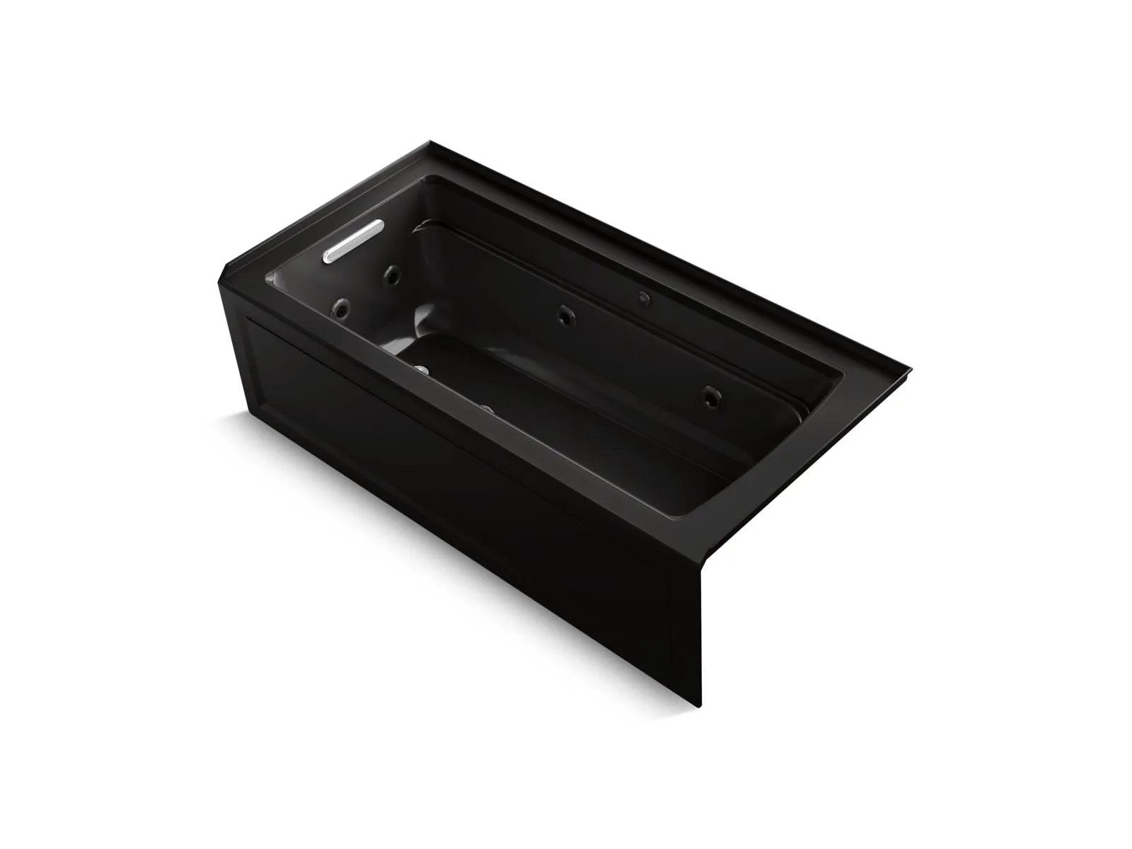 KOHLER K-1949-XGHLA Archer 66" x 32" alcove Heated BubbleMassage air bath and whirlpool, left drain