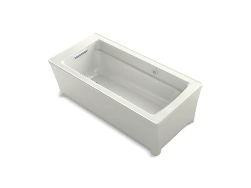 KOHLER K-2595-GHW Archer 67-3/4" x 31-3/4" freestanding Heated BubbleMassage air bath with Bask heated surface