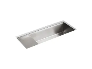 KOHLER K-3761 Stages 45" undermount single-bowl workstation kitchen sink