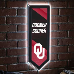 LED Wall Décor, Pennant, University of Oklahoma,8led974pen