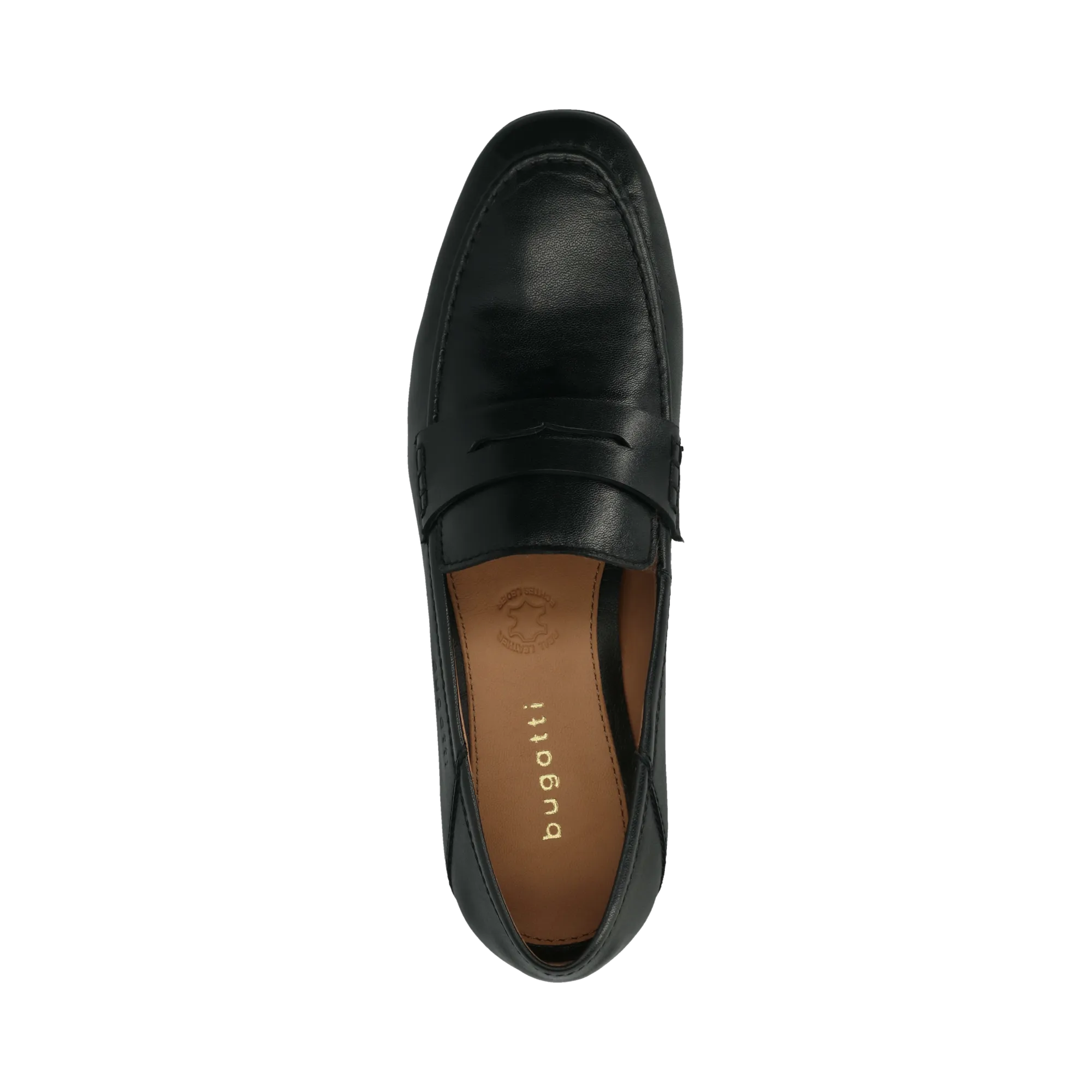 Leder Loafers schwarz