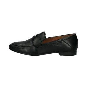 Leder Loafers schwarz