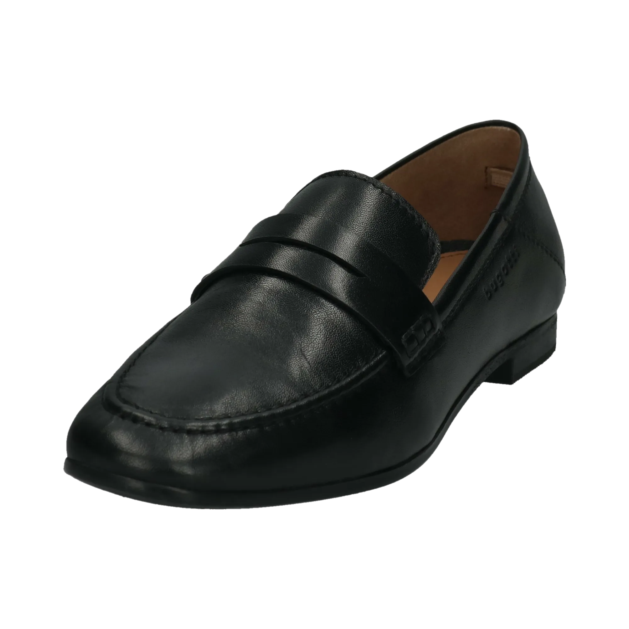 Leder Loafers schwarz