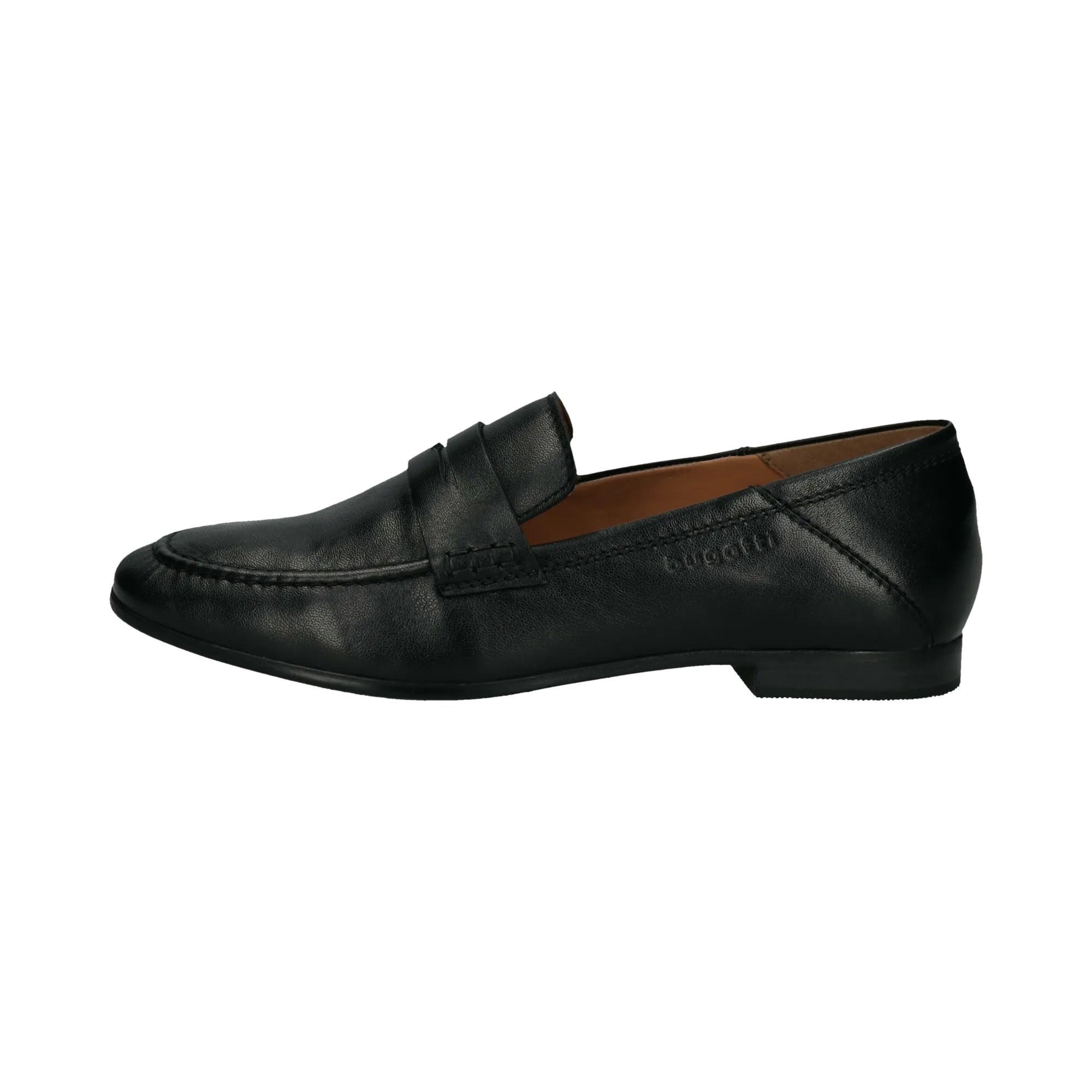 Leder Loafers schwarz