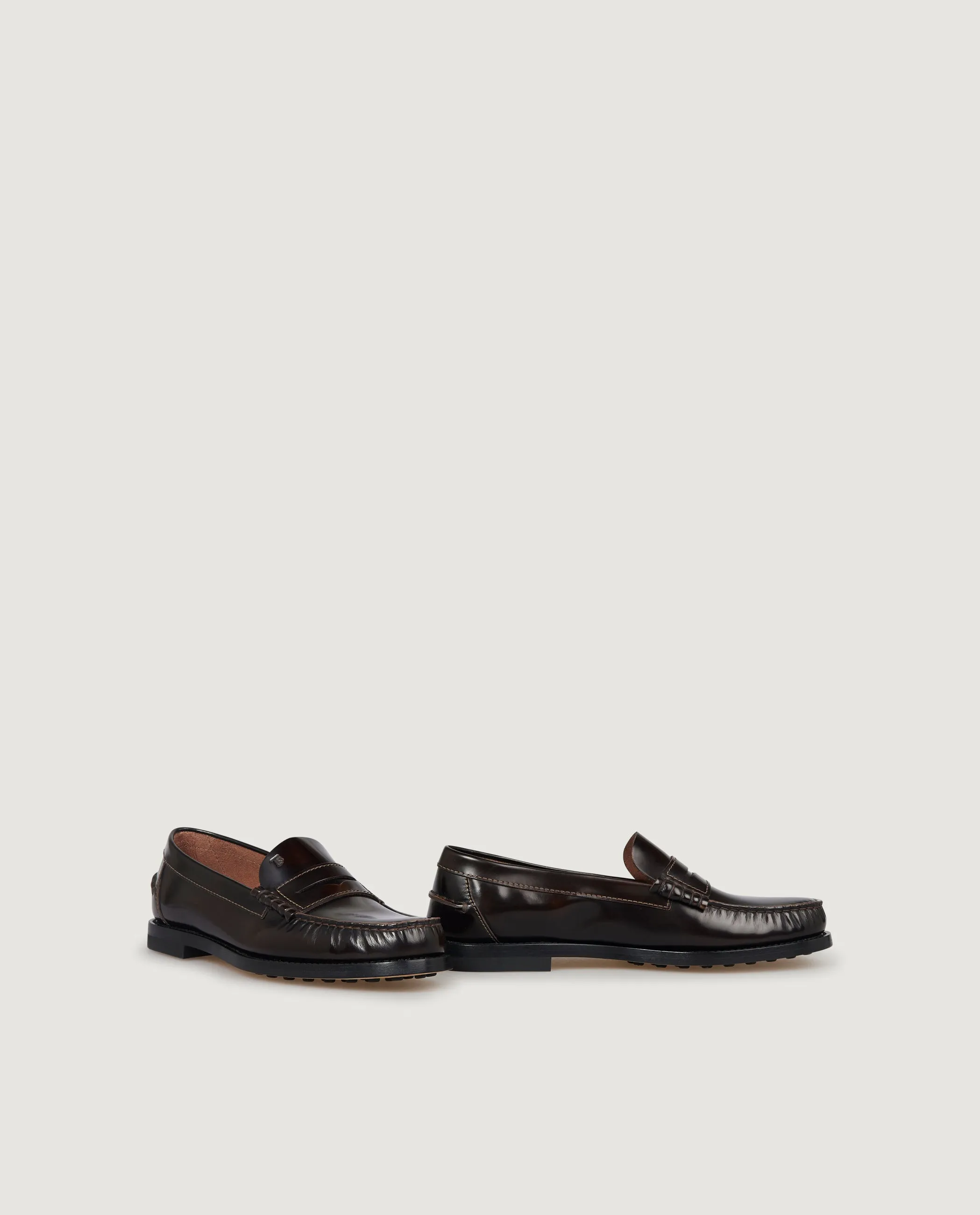 Lederen Loafers - Bruin