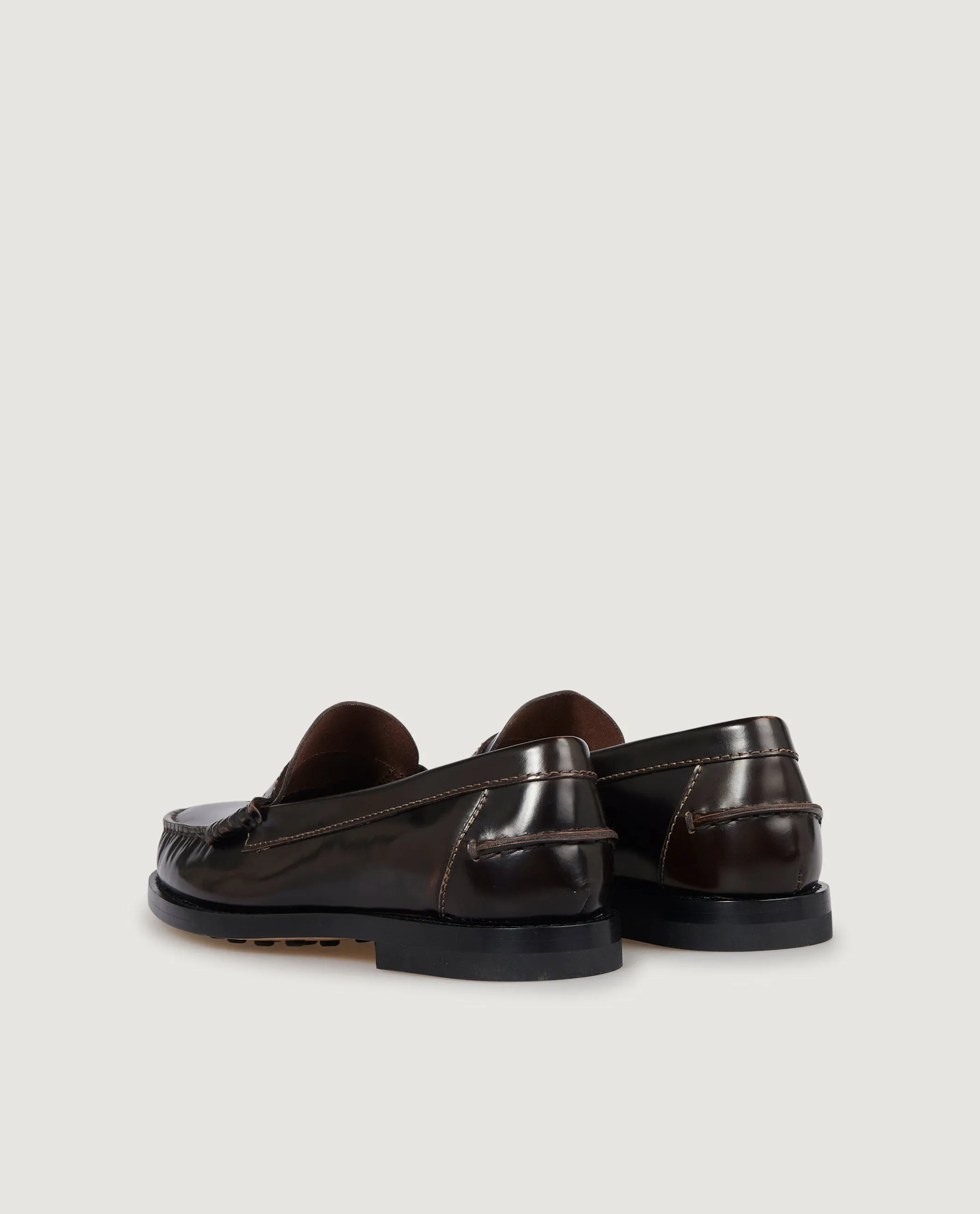 Lederen Loafers - Bruin