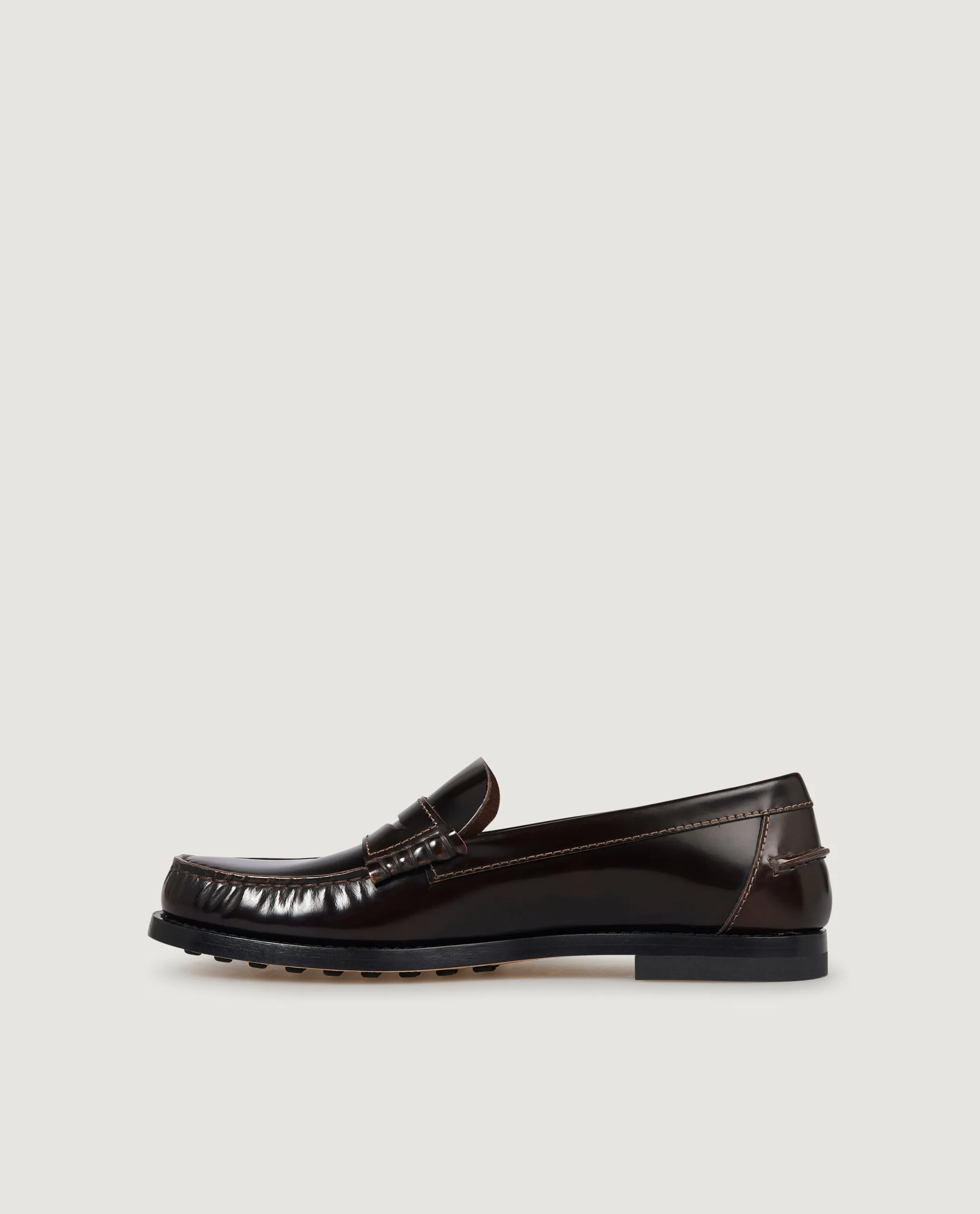 Lederen Loafers - Bruin