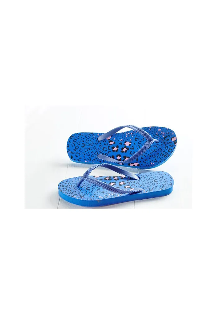Leopard print Flip flops