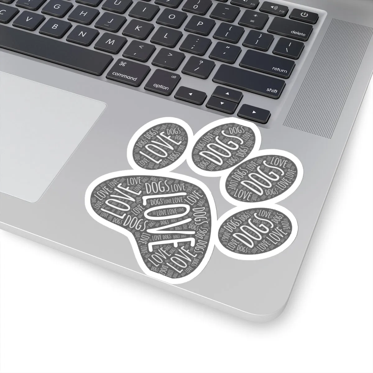 Love & Dogs Paw Print - Premium Sticker