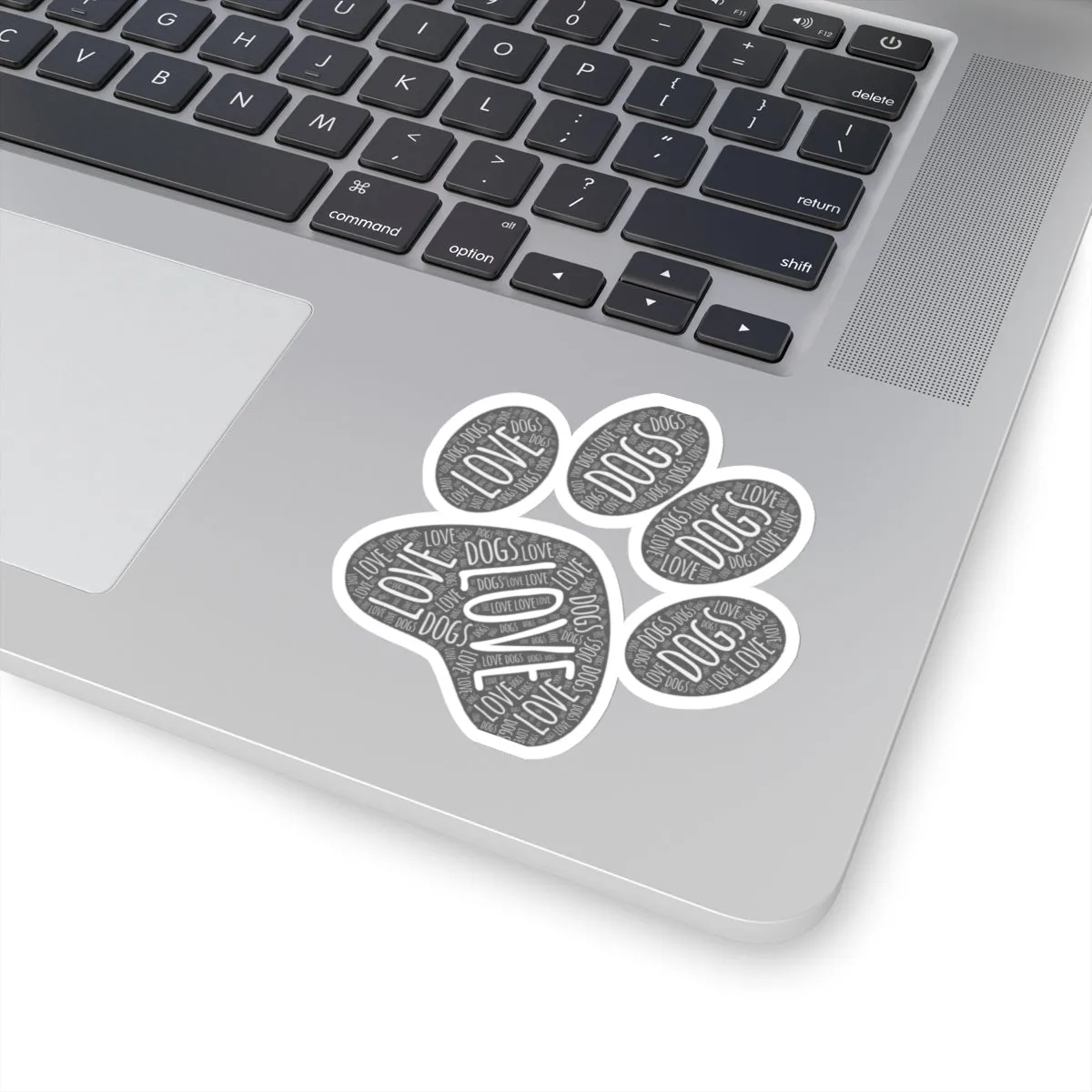 Love & Dogs Paw Print - Premium Sticker